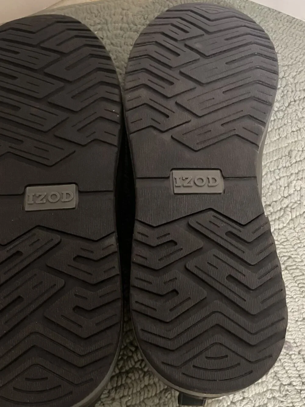 IZOD Men's Larsson Boots Charcoal Size 13 Memory Foam Lace up NWT